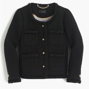 J.Crew Black Tweed Lady Jacket